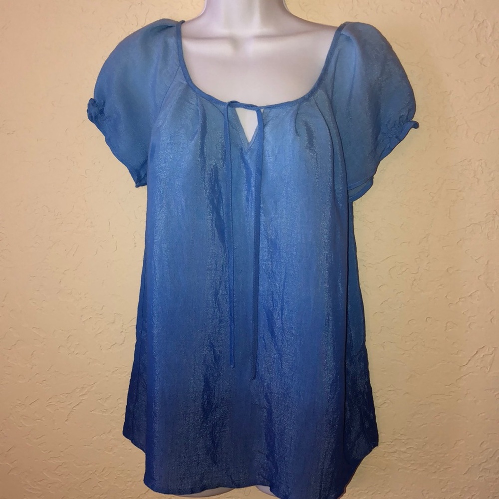 Christopher & Banks blue ombré top- S - NEW!